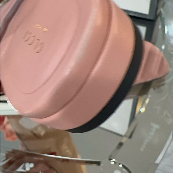 Double G Logo Leather Slides - Picture 9 of 14